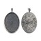 John Bead Must Have Findings 25x30mm Oval Pendant Frames, 2pcs